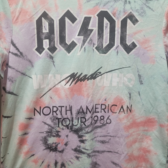 ACDC Tie Dyed T Shirt XS - Picture 3 of 6